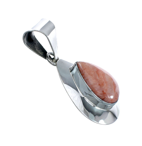 Navajo Oyster Shell Tear Drop Pendant JX129904