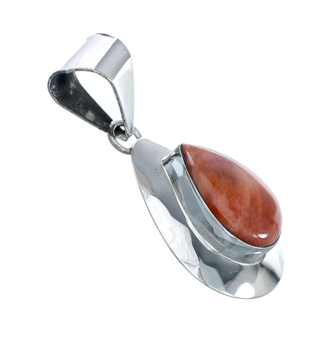 Navajo Oyster Shell Tear Drop Pendant JX129906