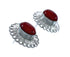 Genuine Sterling Silver Coral Concho Post Earrings JX129767