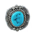 Native American Turquoise Sterling Silver Ring Size 12-1/4 AX130102