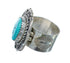 Native American Turquoise Sterling Silver Ring Size 10-1/2 AX130103