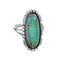 Native American Sterling Silver Turquoise Ring Size 8-1/2 AX130149
