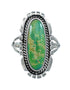 Native American Sterling Silver Turquoise Ring Size 7-3/4 AX130157