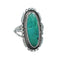 Native American Sterling Silver Turquoise Ring Size 6-3/4 AX130161