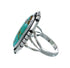 Native American Sterling Silver Turquoise Ring Size 5-3/4 AX130164