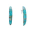 Sterling Silver Southwest Turquoise Post Hoop Earrings JX129938