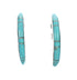 Sterling Silver Southwest Turquoise Post Hoop Earrings JX129952