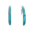 Sterling Silver Southwest Turquoise Post Hoop Earrings JX129953