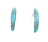 Sterling Silver Southwest Turquoise Post Hoop Earrings JX129949