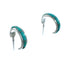 Sterling Silver Southwest Turquoise Post Hoop Earrings JX129961