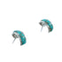 Sterling Silver Southwest Turquoise Post Hoop Earrings JX129958