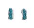 Sterling Silver Southwest Turquoise Post Hoop Earrings JX129959
