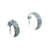 Sterling Silver Southwest Opal Post Hoop Earrings JX129945