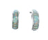 Sterling Silver Southwest Opal Post Hoop Earrings JX129945
