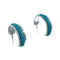 Sterling Silver Southwest Turquoise Post Hoop Earrings JX129940
