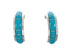 Sterling Silver Southwest Turquoise Post Hoop Earrings JX129940