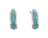 Sterling Silver Southwest Turquoise Post Hoop Earrings JX129947