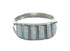 Opal Authentic Sterling Silver Zuni Ring Size 6-1/4 JX130020