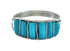 Turquoise Authentic Sterling Silver Zuni Ring Size 6-3/4 JX130033