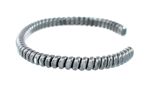 Sterling Silver Navajo Cuff Bracelet AX129713