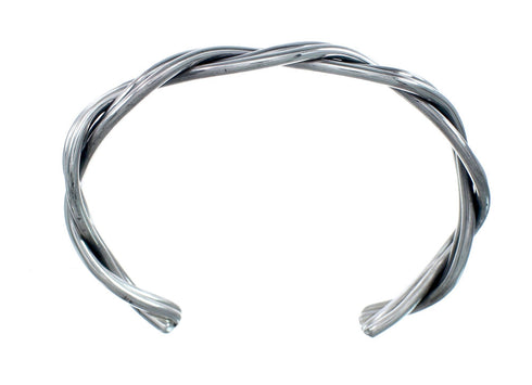 Navajo Genuine Sterling Silver Cuff Bracelet AX129715