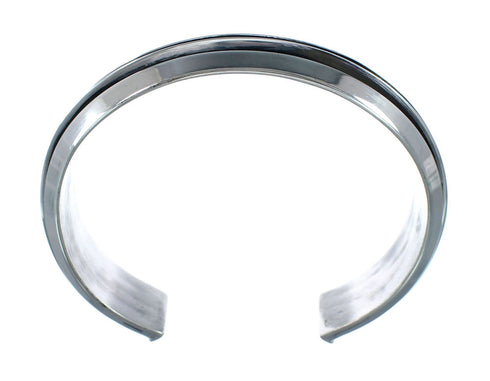 Navajo Genuine Sterling Silver Cuff Bracelet AX129717
