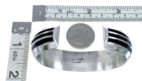 Navajo Genuine Sterling Silver Cuff Bracelet AX129717