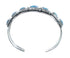 Blue Opal Genuine Sterling Silver Navajo Cuff Bracelet AX129728