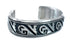 Navajo Authentic Sterling Silver Cuff Bracelet AX129729