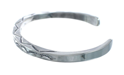 Genuine Sterling Silver Navajo Cuff Bracelet AX129750