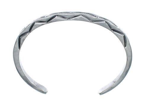 Genuine Sterling Silver Navajo Cuff Bracelet AX129750