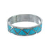 Turquoise Native American Zuni Genuine Sterling Silver Ring Size 5-3/4 JX129700