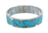 Turquoise Native American Zuni Genuine Sterling Silver Ring Size 5-3/4 JX129700
