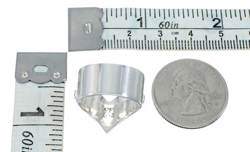 Genuine Sterling Silver Zuni Turquoise Ring Size 7 JX129718