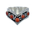 Genuine Sterling Silver Zuni Coral Ring Size 7 JX129724