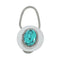 Native American Authentic Sterling Silver Turquoise Key Chain AX129892