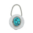 Native American Authentic Sterling Silver Turquoise Key Chain AX129893