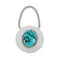 Native American Authentic Sterling Silver Turquoise Key Chain AX129895
