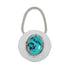 Native American Authentic Sterling Silver Turquoise Key Chain AX129895