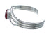 Genuine Sterling Silver Coral Native American Cuff Bracelet JX129740