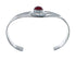 Genuine Sterling Silver Coral Native American Cuff Bracelet JX129740