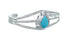 Man Made Turquoise Genuine Sterling Silver Native American Cuff Bracelet JX129731