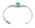 Man Made Turquoise Genuine Sterling Silver Native American Cuff Bracelet JX129731