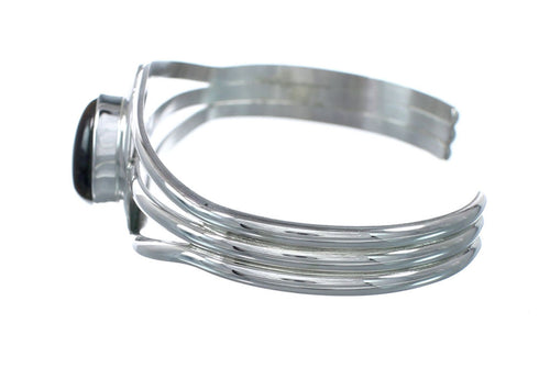 Genuine Sterling Silver Tiger Eye Native American Cuff Bracelet JX129741