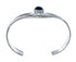 Genuine Sterling Silver Onyx Native American Cuff Bracelet JX129737