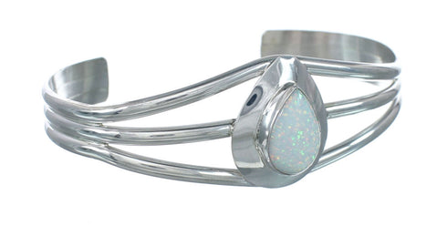 Opal Genuine Sterling Silver Native American Cuff Bracelet JX129730