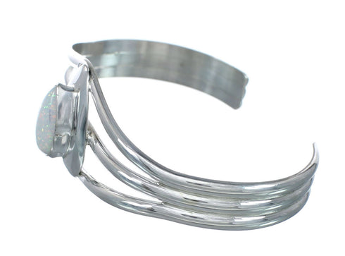 Opal Genuine Sterling Silver Native American Cuff Bracelet JX129730