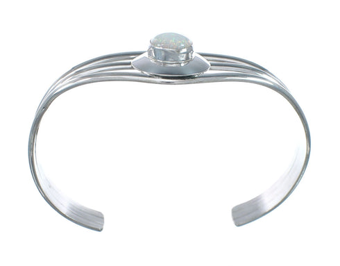 Opal Genuine Sterling Silver Native American Cuff Bracelet JX129730