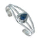 Man Made Denim Lapis Genuine Sterling Silver Native American Cuff Bracelet JX129778