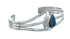 Man Made Denim Lapis Genuine Sterling Silver Native American Cuff Bracelet JX129778